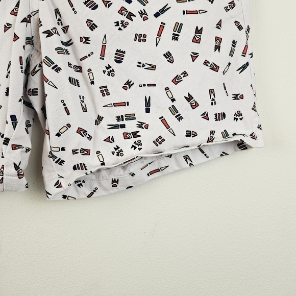 ZIPCODE Men's abstract Print Cotton Shorts Size Medium - Picture 2 of 5